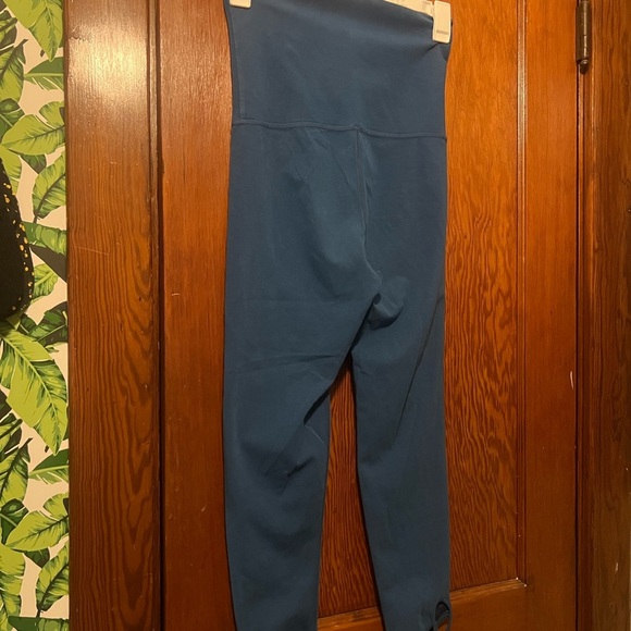 Free People Movement Women's Blue Elastic Waist Pull-On Leggings Medium - Picture 2 of 5